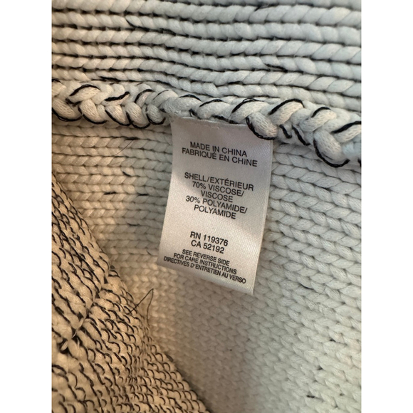 Helmut Lang Black White Marled Crew Neck Sweater Size Medium - Picture 6 of 8